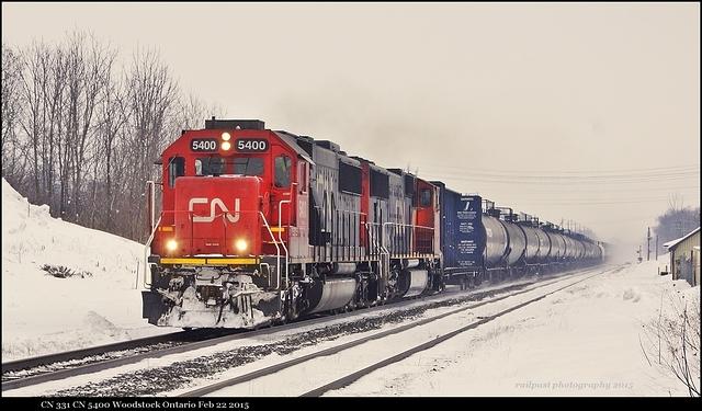 CN 331 CN 5400 Woodstock Ontario Feb 22 2015
