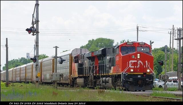 CN 382 CN 2933 Woodstock Ontario June 29 2015
