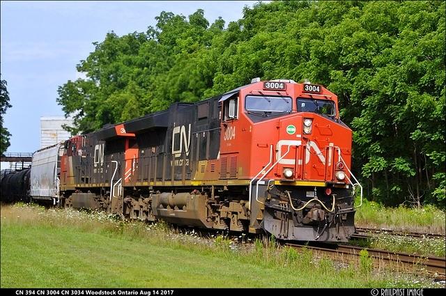 CN 394 CN 3004 CN 3034 Woodstock Ontario Aug 14 2017