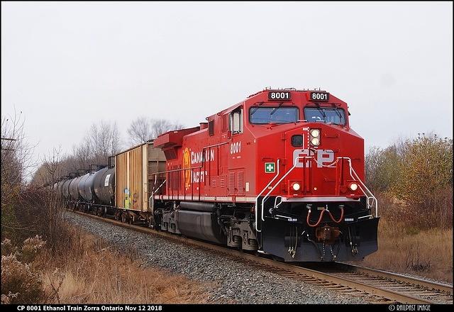 CP 8001 Ethanol Train Zorra Ontario Nov 12 2018