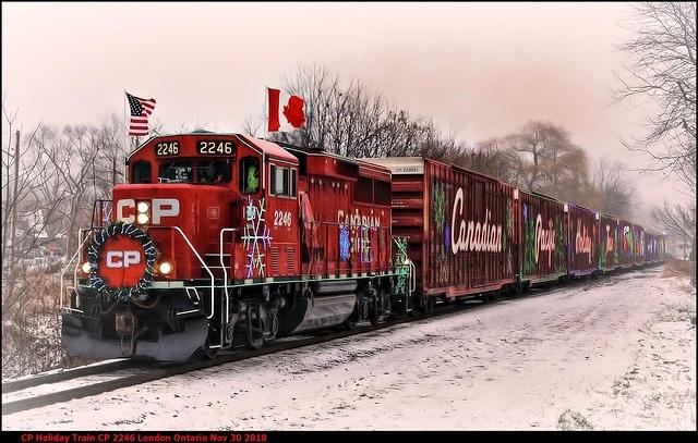 CP Holiday Train CP 2246 F London Ontario Nov 30 2018