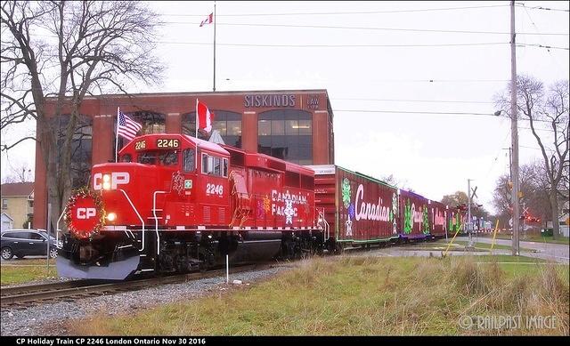 CP Holiday Train CP 2246 London Ontario Nov 30 2016