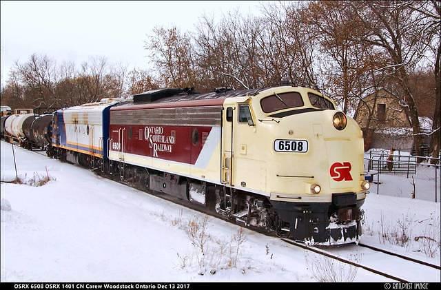 OSRX 6508 OSRX 1401 CN Carew Woodstock Ontario Dec 13 2017