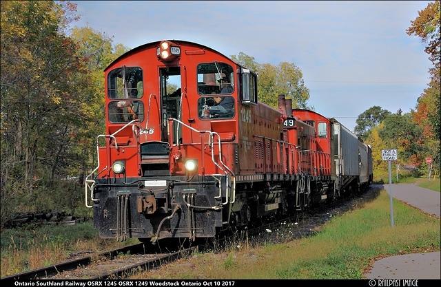 Ontario Southland Railway OSRX 1245 OSRX 1249 Woodstock Ontario Oct 10 2017