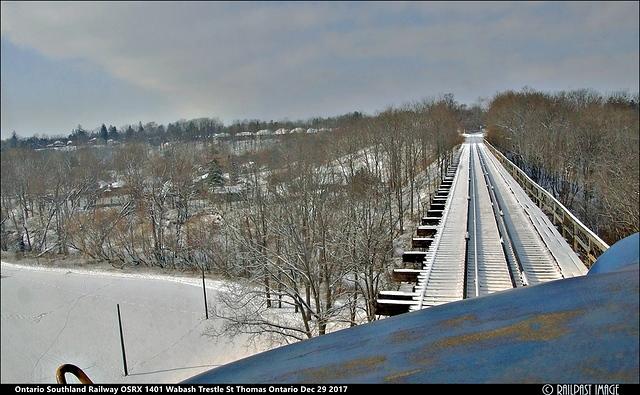 Ontario Southland Railway OSRX 1401 Wabash Trestle St Thomas Ontario Dec 29 2017