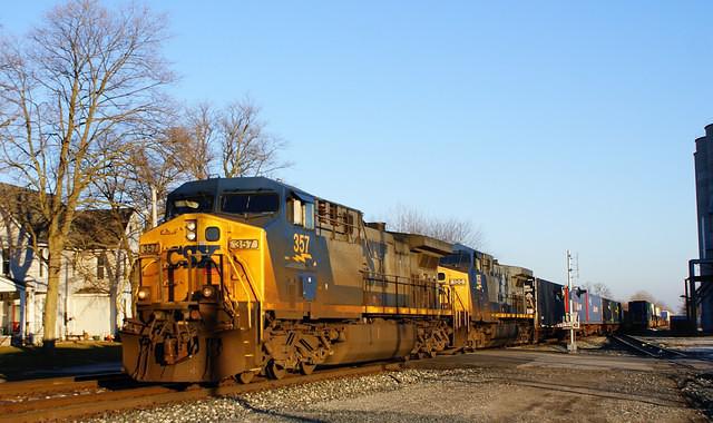 CSX 357 155 North Baltimore Ohio 1-10-2012
