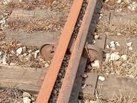 Strange adjusting clamps on guard rail