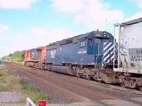 Montana Raillink 310 SD45-2 through Lihou Mile 61.44 Dundas sub 8-14-04