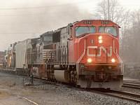 392 with CN 5741-NS 9296 through Ingersoll Ontario 3-12-06