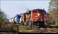 CN 2261 BNSF 4952 Ingersoll Ontario 11-2-2014