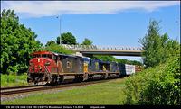 CN 360 CN 2446 CSX 779 CSX 774 Woodstock Ontario 7-5-2014