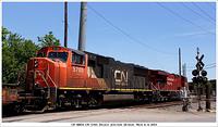 CN 5705 CP 8804 Delray Junction Detroit Mich 6-4-2013