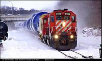 CP 5926 Windmill Train Woodstock Ontario 2-24-2014