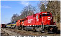 CP 641 CP 6249 6048 ICE 6430 DME 6090 6362 Woodstock Ont 4-16-2013