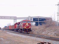 CP 9509 leads CP 5869 on Expressway Zorra Mile 94.7 Galt Sub 3/1/04