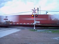 Westbound container train blows through Zorra Galt sub 5/8/04