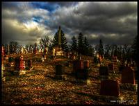 The effects of HDR bring out the feelings of death in this cemetery in Woodstock Ontario 1-2-2011