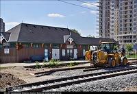 KW LRT Construction Waterloo Station Waterloo Ontario Sept 5 2016