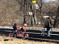 Teaching your little brother rail safety