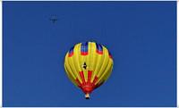 Balloon and plane sharing the sky Beachville Ont 8-18-2012