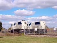 Caught these CSX units sitting in the compound outside GM today 10-5-04