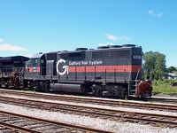 Guilford Rail Systems MEC 381  GP40 in St Thomas 6/19/04