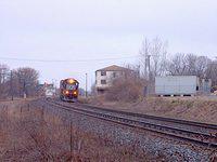 NS 328 with 7109 in the lead 3/28/04 Ingersoll Ontario
