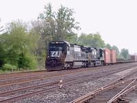 NS 327 with 8703 in the lead through Ingersoll 5/21/04