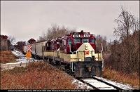 Ontario Southland Railway OSR 1620 OSR 1594 Thomas Rd Ingersoll Ontario Nov 21 2018 hdr mode 1