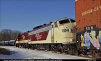 Ontario Southland Railway OSRX 1594 OSRX 6508 St Thomas Sub Ingersoll Ontario Jan 30 2018