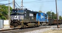 NS 9037 NS 5046 ex Conrail Bellevue Ohio 10-6-2011