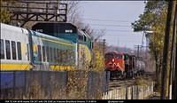 VIA 72 meets CN 331 Brantford Ontario 11-5-2014